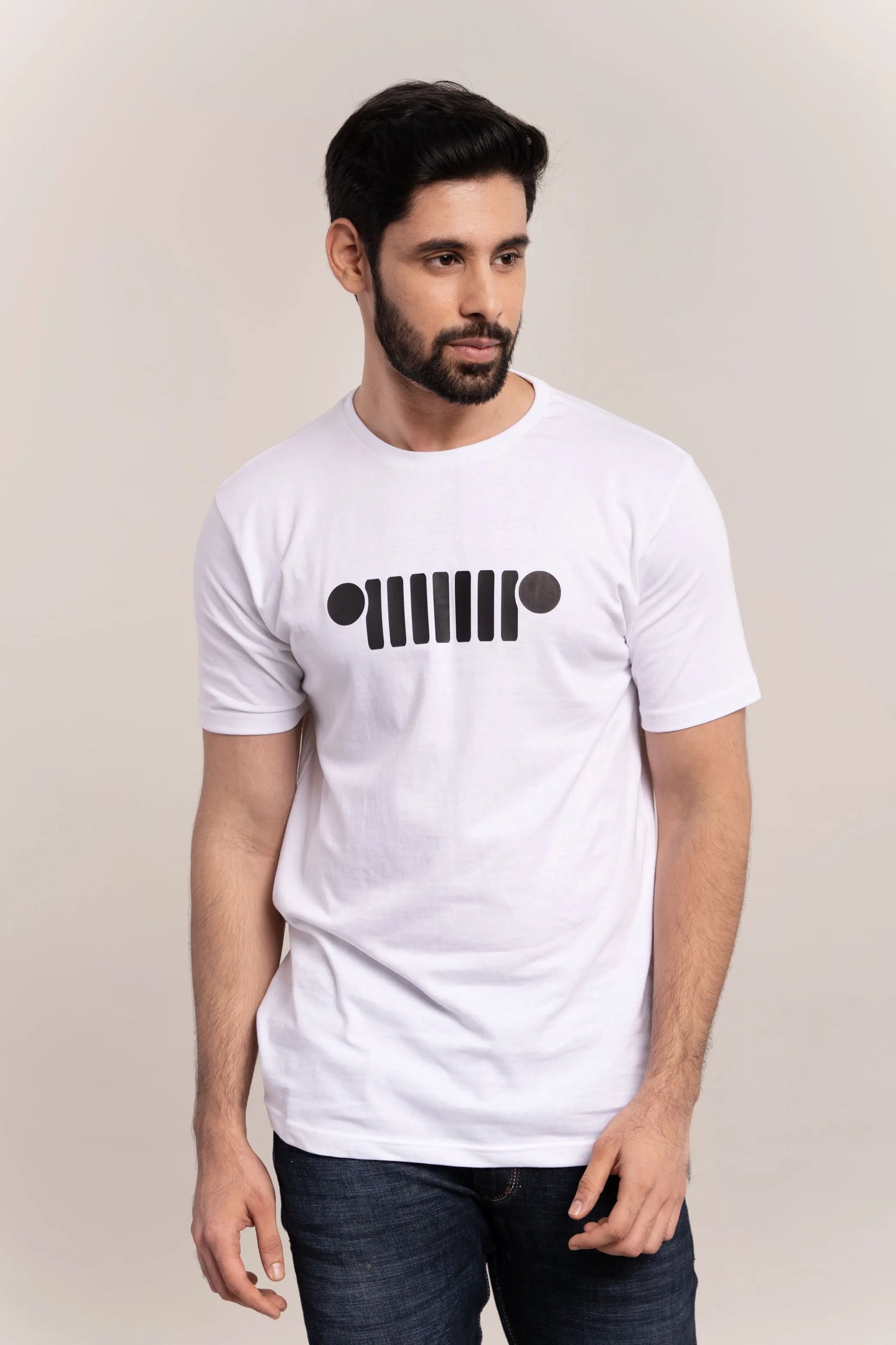 Off-road white graphic T-Shirt