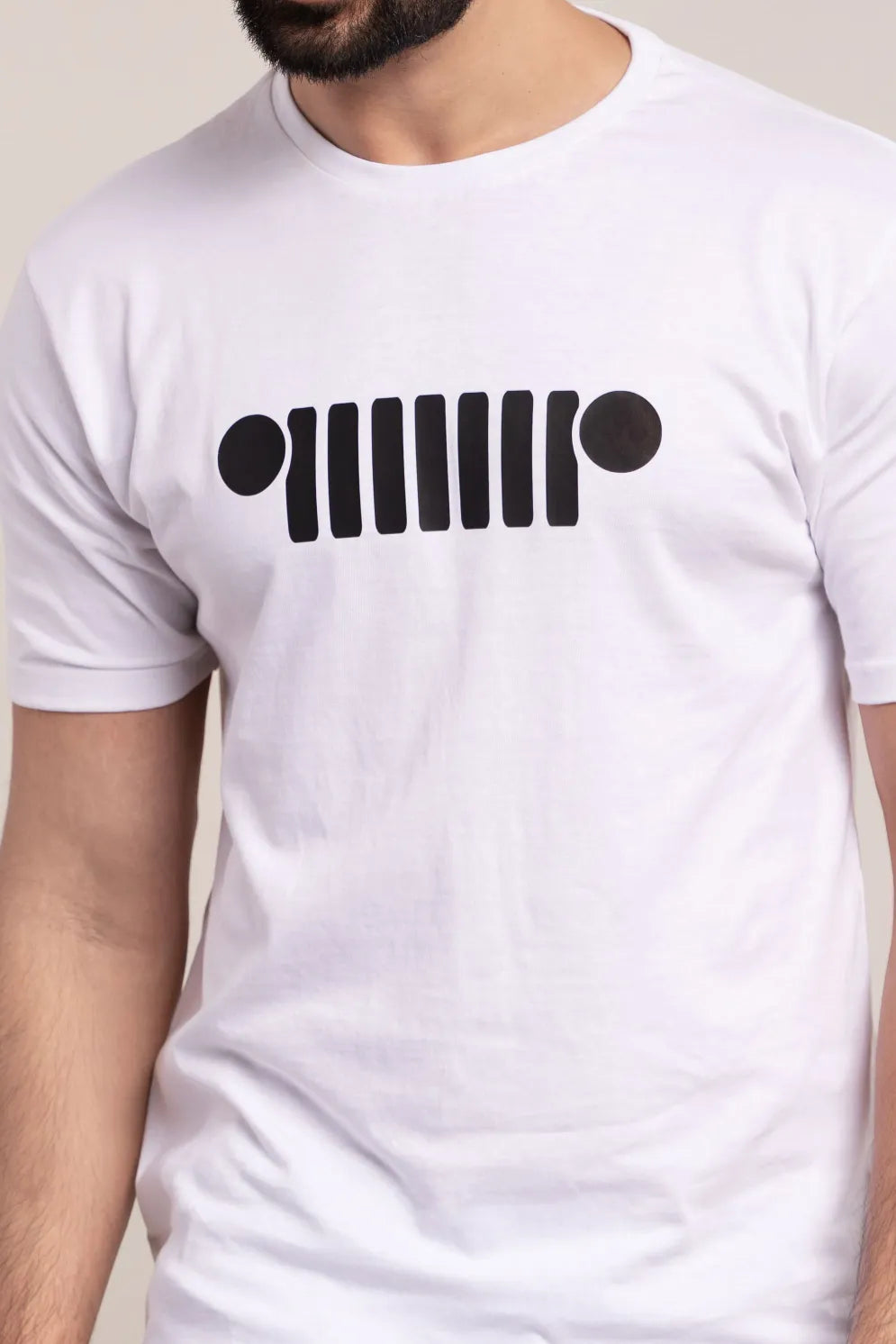 Off-road white graphic T-Shirt