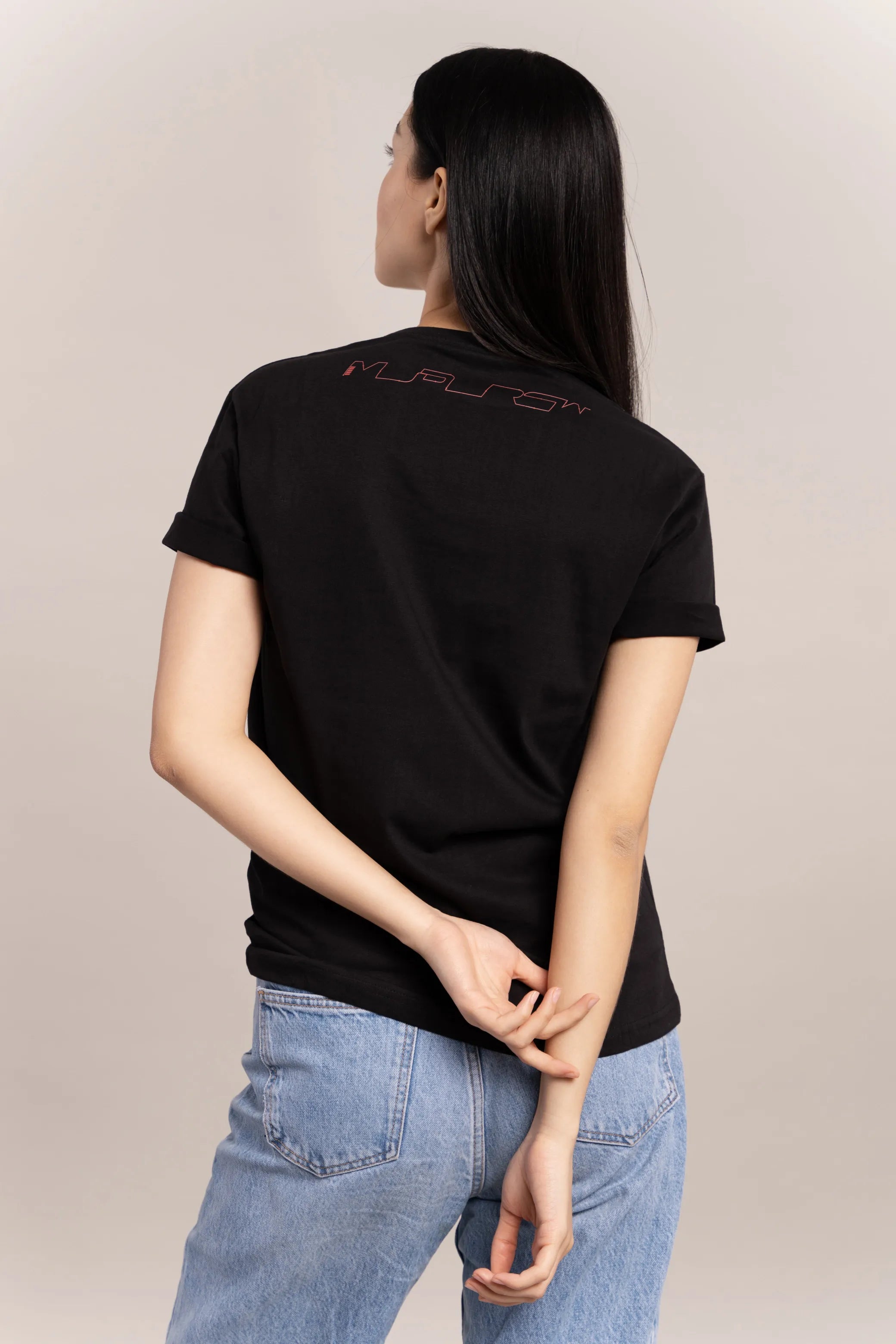 Modcrew black printed T-Shirt