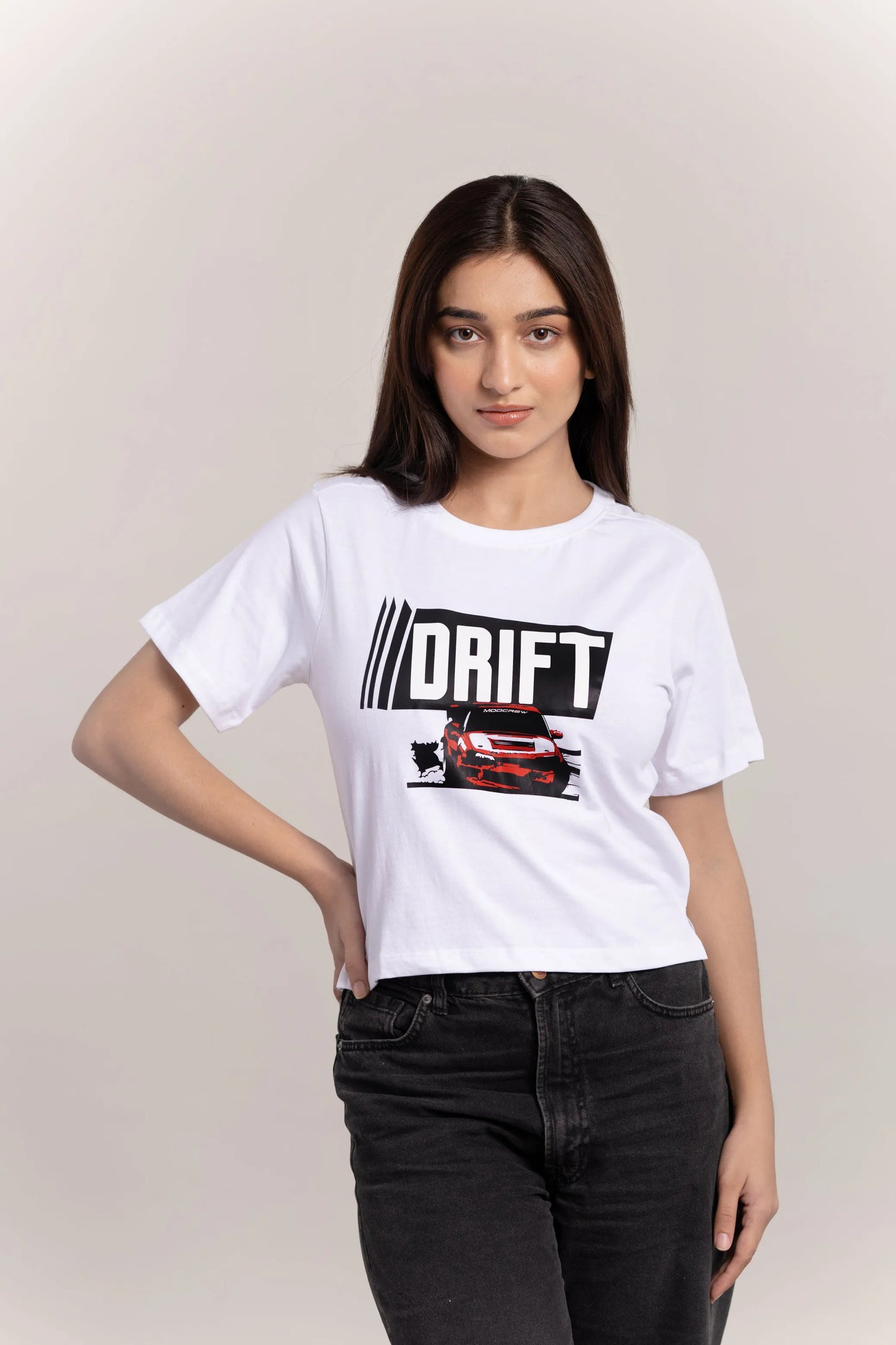 Drift White Crop-Top